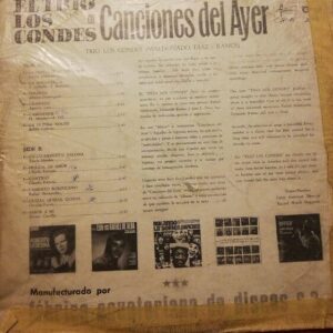 Disco de Vinilo Trio Los Condes - Canciones Del Ayer Vinyl Record