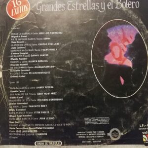 Disco de Vinilo Varios - Grandes Estrellas Y El Bolero Vinyl Record