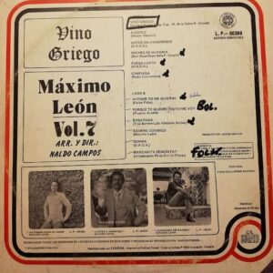 Disco de Vinilo Máximo Leon - Vino Griego Vinyl Record