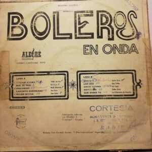 Disco de Vinilo Varios - Boleros En Onda Vinyl Record