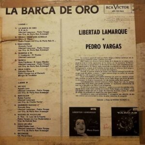 Disco de Vinilo Libertad Lamarque Y Pedro Vargas - La Barca De Oro Vinyl Record