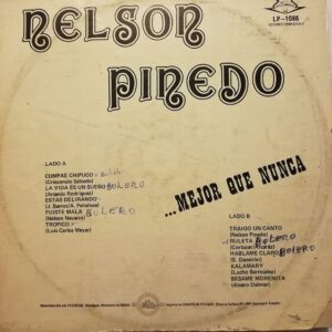 Disco de Vinilo Nelson Pinero - Nelson Pinedo... Mejor Que Nunca Vinyl Record