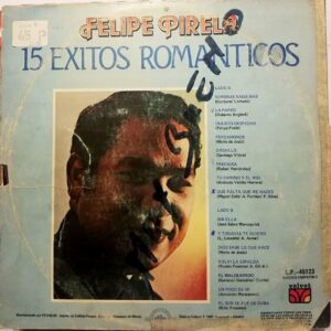 Disco de Vinilo Felipe Pirela - 15 Exitos Romanticos De Felipe Pirela Vinyl Record