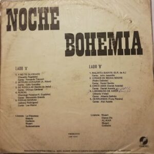 Disco de Vinilo Varios - Noche Bohemia Vinyl Record