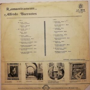 Disco de Vinilo Alfredo Barrantes - Romanticamente Vinyl Record