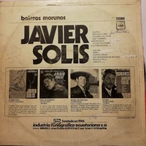 Disco de Vinilo Javier Solis - Los Boleros Morunos De Javier Solis Vinyl Record