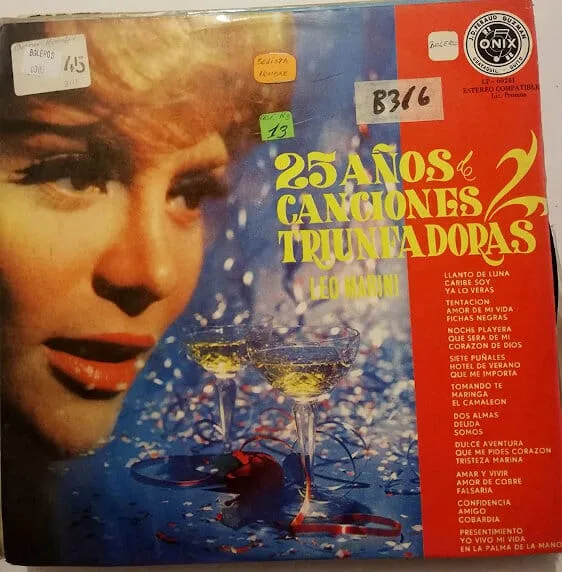 Disco de Vinilo Leo Marini - 25 Años De Canciones Triunfadoras Vinyl Record