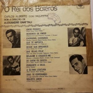 Disco de Vinilo Carlos Alberto - O Rei Do Boleros Carlos Alberto Vinyl Record