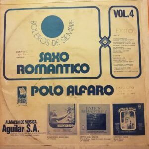 Disco de Vinilo Polo Alfaro - Saxo Romantico Vol. 4 Vinyl Record