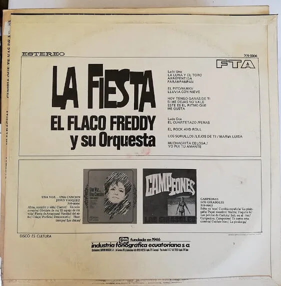 Disco de Vinilo Flaco Freddy - La Fiesta Vinyl Record