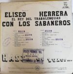 Disco de Vinilo Eliseo Herrera - Hasta El Lunes Vinyl Record