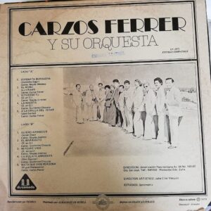 Disco de Vinilo Carlos Ferrer - Carlos Ferrer Y Su Orquesta Vinyl Record