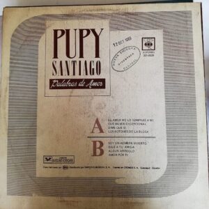 Disco de Vinilo Pupy Santiago - Palabras De Amor Vinyl Record
