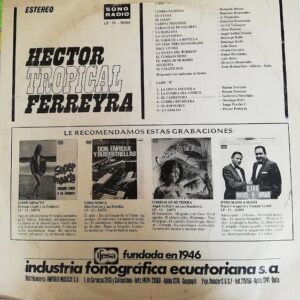 Disco de Vinilo Héctor Ferreyra - Hector "Tropical" Ferreyra Vinyl Record