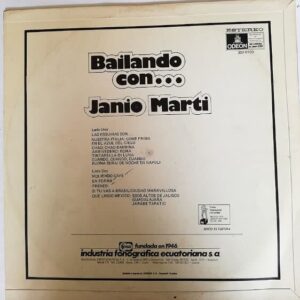 Disco de Vinilo Orquesta De Janio Marti - Bailando Con Janio Marti Vinyl Record