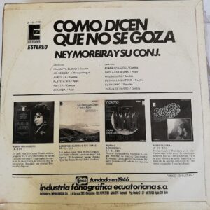 Disco de Vinilo Ney Moreira Y Su Conjunto - Como Dicen Que No Se Goza Vinyl Record