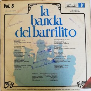 Disco de Vinilo La Banda Del Barrilito - Noches De Taberna Vol 5 Vinyl Record
