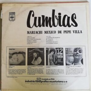 Disco de Vinilo Mariachi Mexico De Pepe Villa - Cumbias Vinyl Record
