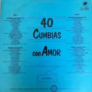 Disco de Vinilo Varios - 40 Cumbias Con Amor Vinyl Record