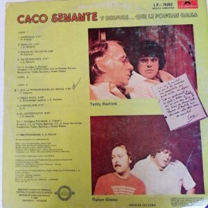 Disco de Vinilo Caco Senante - Y Despues… Que Le Pongan Salsa Vinyl Record