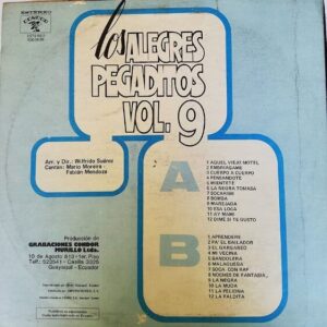Disco de Vinilo Varios - Los Alegres Pegaditos Vol 9 Vinyl Record