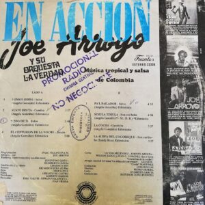 Disco de Vinilo Joe Arroyo - En Acción Vinyl Record