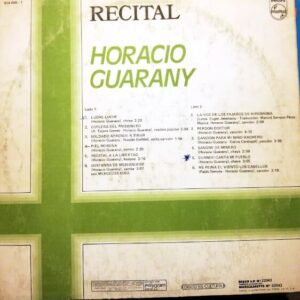 Disco de Vinilo Horacio Guarany - Recital Vinyl Record