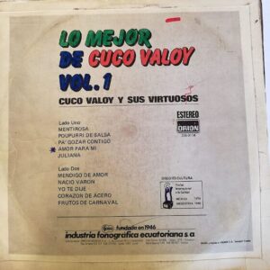 Disco de Vinilo Cuco Valoy Y Sus Virtuosos - Lo Mejor De Cuco Valoy Vol 1 Vinyl Record
