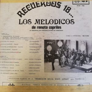 Disco de Vinilo Los Melodicos - Recuerdos 18 Vinyl Record
