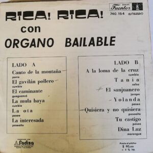 Disco de Vinilo Varios - Rica Rica Con Organo Bailable Vinyl Record