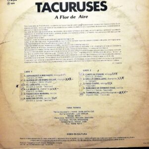 Disco de Vinilo Tacuruses - A Flor De Aire Vinyl Record