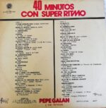 Disco de Vinilo Pepe Galan Y Los Ritmicos - 40 Minutos Con Super Ritmo Vinyl Record