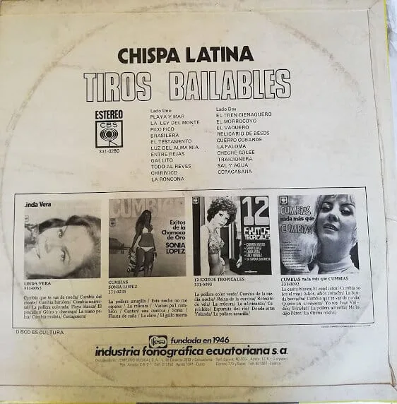 Disco de Vinilo Chispa Latina - Tiros Bailables Vinyl Record