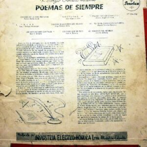 Disco de Vinilo Rodrigo Correa Palacio - Poemas De Siempre Vinyl Record