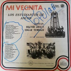 Disco de Vinilo Los Estudiantes De Ancon - Mi Vecinita Vinyl Record