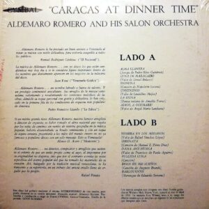Disco de Vinilo Aldemaro Romero - Caracas At Dinner Time Vinyl Record