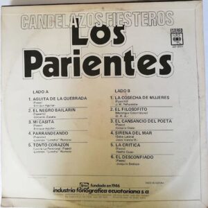 Disco de Vinilo Los Parientes - Candelazos Fiesteros Vinyl Record