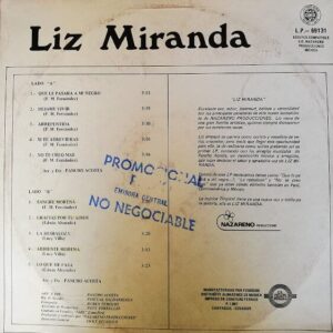 Disco de Vinilo Liz Miranda - Liz Miranda Vinyl Record