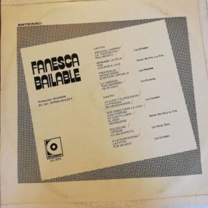 Disco de Vinilo Los Hermanos Baca - Fanesca Bailable Vinyl Record
