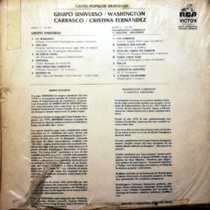Disco de Vinilo Grupo Universo - Canto Popular Uruguayo Vinyl Record