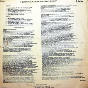 Disco de Vinilo Varios - Herencias De Nuestra Tierra Vol. 1 Vinyl Record