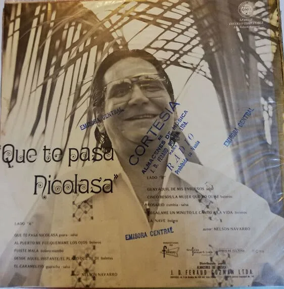 Disco de Vinilo Nelson Navarro Y Su Orquest A - Que Te Pasa Nicolasa Vinyl Record