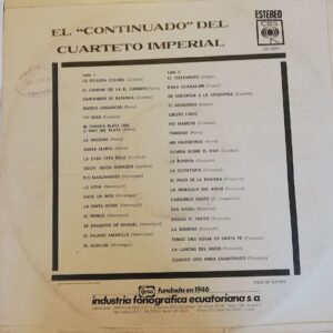 Disco de Vinilo Cuarteto Imperial - El Continuado Del Cuarteto Imperial Vol 2 Vinyl Record