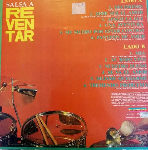 Disco de Vinilo Varios - Salsa A Reventar Vinyl Record