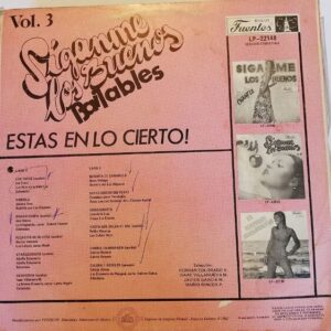 Disco de Vinilo Varios - Siganme Los Buenos Vol 3 Vinyl Record