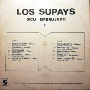 Disco de Vinilo Los Supays - Sicu Embrujado Vinyl Record