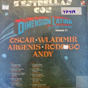 Disco de Vinilo Dimension Latina - 5 Estrellas Con Dimension Latina Vinyl Record