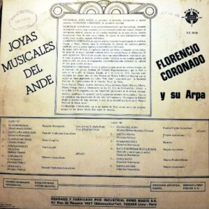 Disco de Vinilo Florencio Colorado - Joyas Musicales Del Ande Vinyl Record