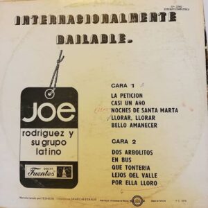 Disco de Vinilo Joe Rodriguez Y Su Grupo Latino - Internacionalmente Bailable Vinyl Record