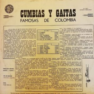 Disco de Vinilo Varios - Cumbias Y Gaitas Colombianas Vinyl Record